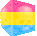 spinning doomcube with pan flag colors